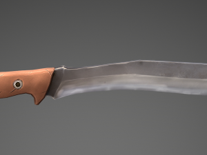 stylized machete 3D Model