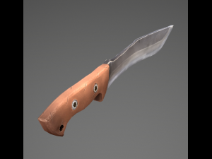 stylized machete 3Dモデル