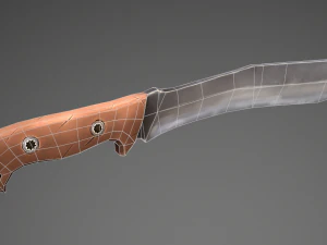 stylized machete 3D Model