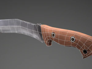 stylized machete 3D Model