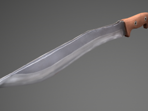 stylized machete 3Dモデル