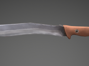 stylized machete 3Dモデル