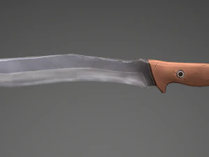 stylized machete 3D Model