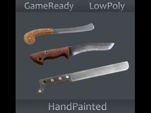 pacote de fac&atilde;o estilizado Modelo 3D