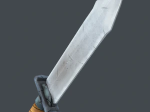 stylized sword set 3D Model