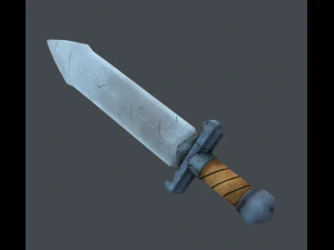 stylized sword set 3D Model