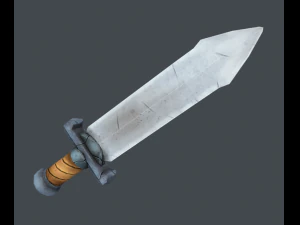 stylized sword set 3D Model