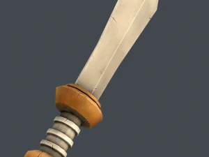 stylized sword set 3D Model