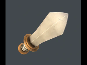 stylized sword set 3D Model