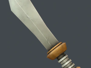 stylized sword set 3D Model