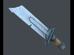 stylized sword set 3D Model