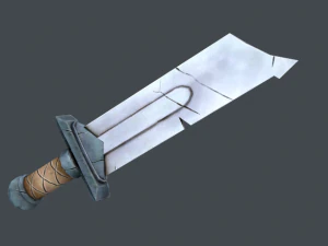 stylized sword set 3D Model