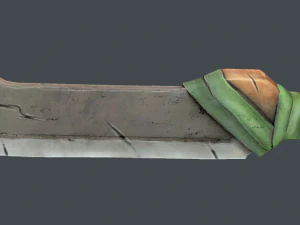 stylized sword set 3D Model
