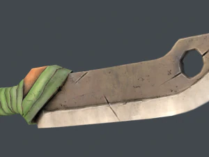 stylized sword set 3D Model
