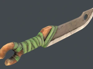 stylized sword set 3D Model