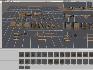 stylized wood props pack Modèle 3D