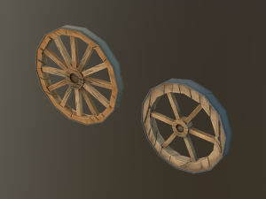 stylized wood props pack Modèle 3D