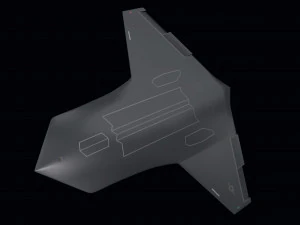 Thanatos Tactical UAV from Kratos 3D Model