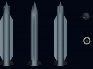 Tyrfing 3SM Missile 3D Model