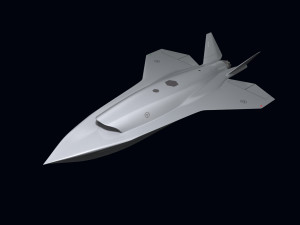 Saab FCAS UCAV 3D Model