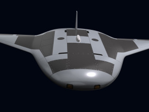 Manta Ray UUV Model 3D