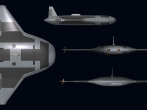 Manta Ray UUV Model 3D