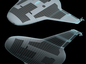 Manta Ray UUV Model 3D