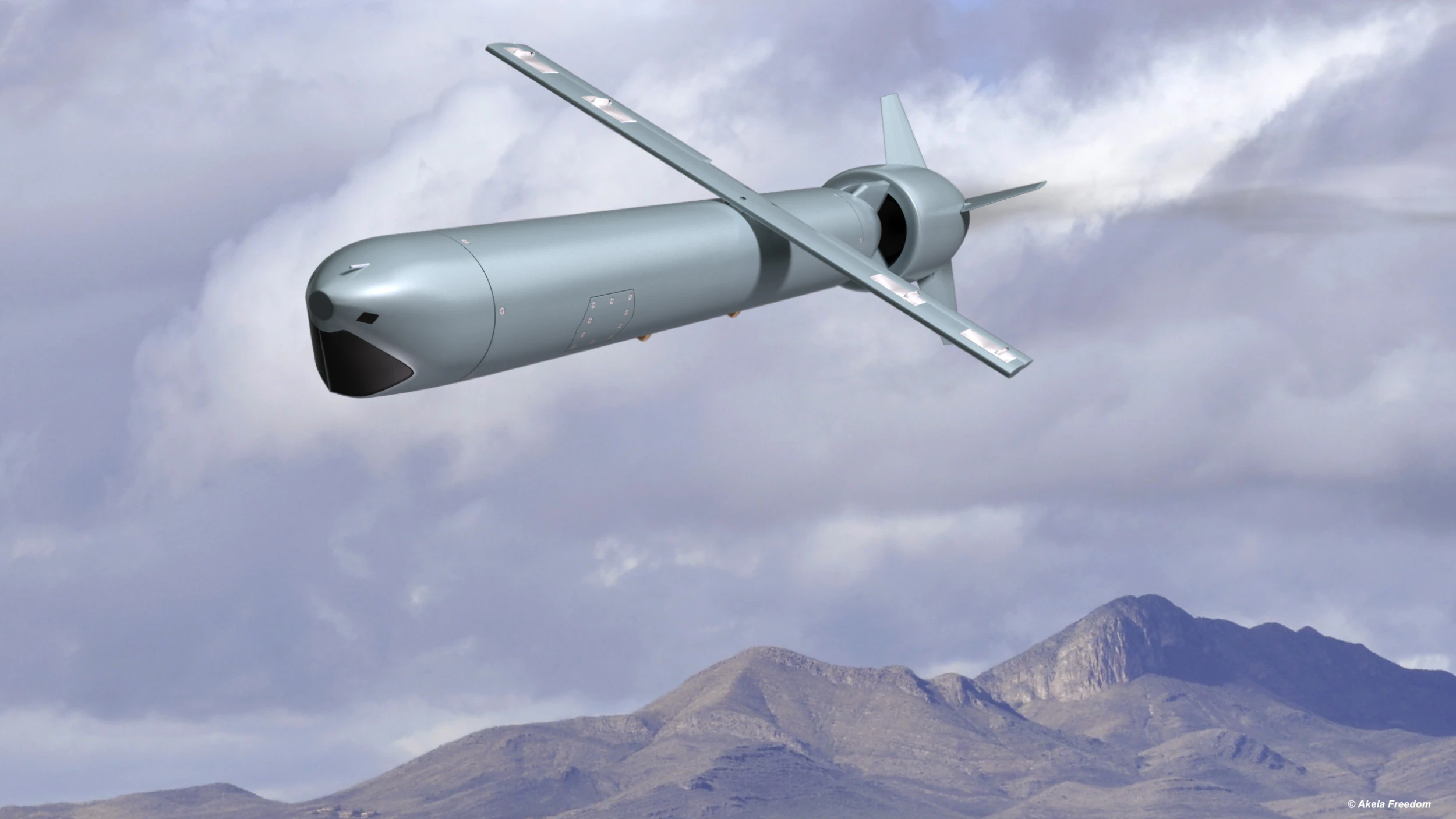 Wind Demon Missile 3D Model .c4d .max .obj .3ds .fbx .stl .blend