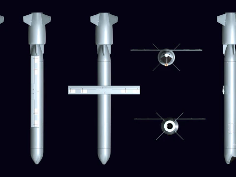 Wind Demon Missile 3D Model