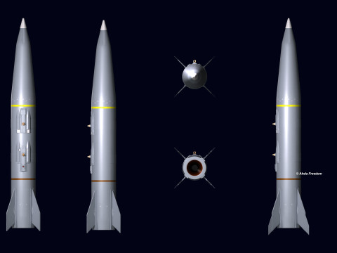 Air LORA Missile Modello 3D