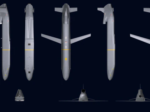 AGM-86B Cruise Missile 3D Model