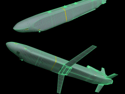 AGM-86B Cruise Missile 3D Model