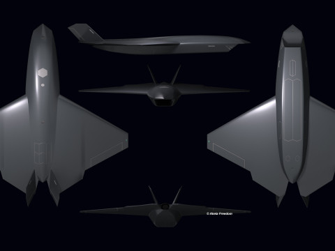 BAE ACP UCAV 3D Modell