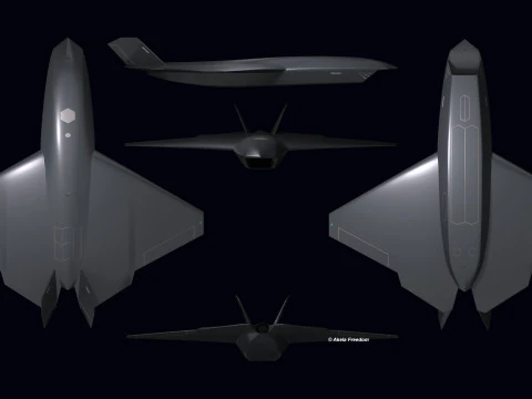 BAE ACP UCAV 3D Model