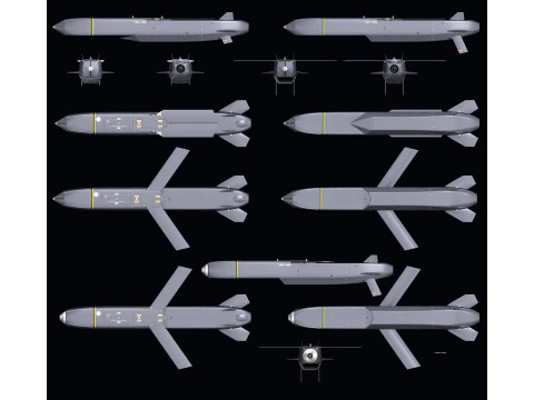 SCALP EG Missile 3D Model