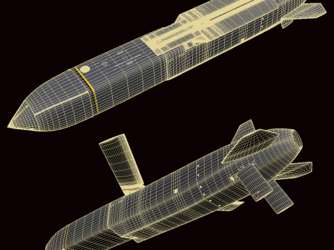 SCALP EG Missile 3D Model