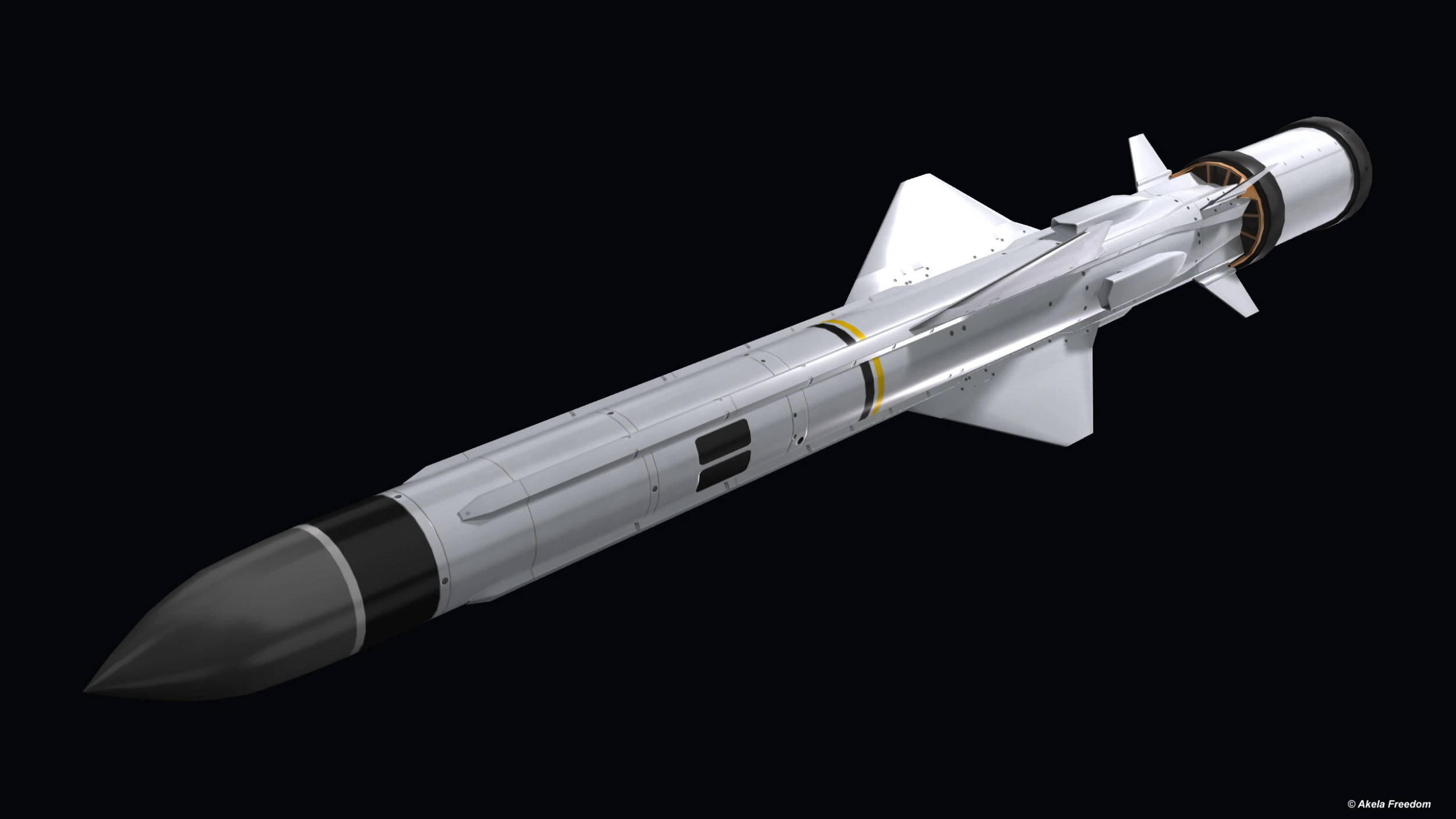 Exocet MM40 Model 3D .c4d .max .obj .3ds .fbx .stl .blend 