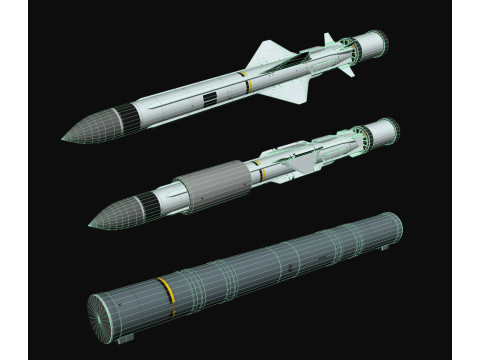 Exocet MM40 3D Model