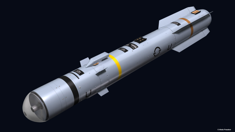 Brimstone 2 Missile 3D-Modell .c4d .max .obj .3ds .fbx .stl .blend 