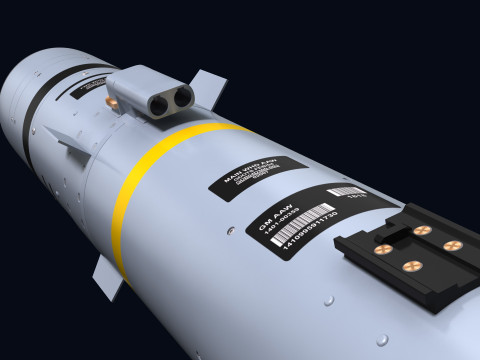 Brimstone 2 Missile 3D-Modell