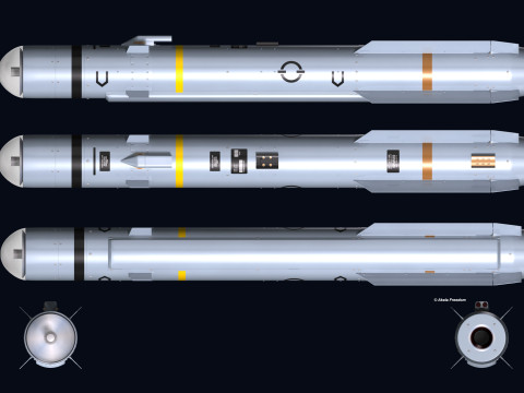 Brimstone 2 Missile 3D-Modell