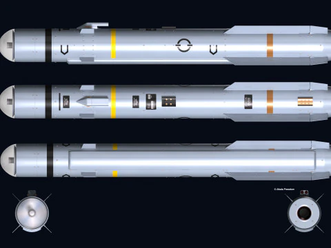 Brimstone 2 Missile 3D Model