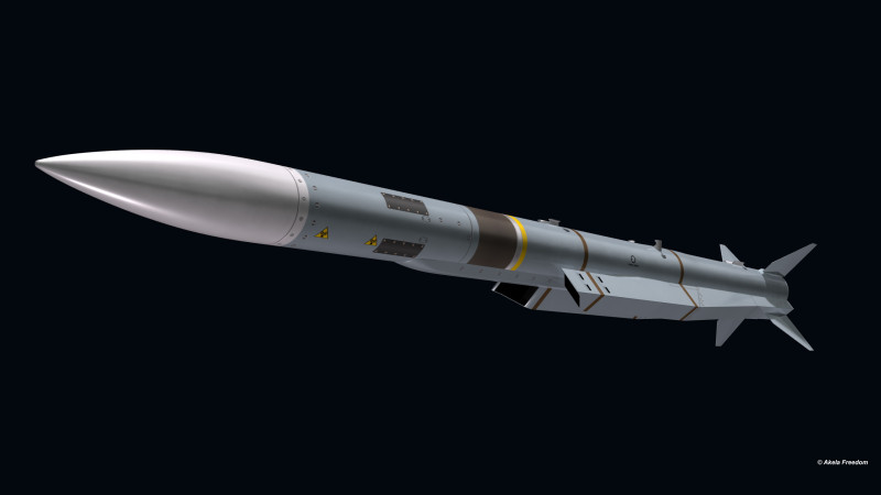 Meteor Missile Model 3D .c4d .max .obj .3ds .fbx .stl .blend 
