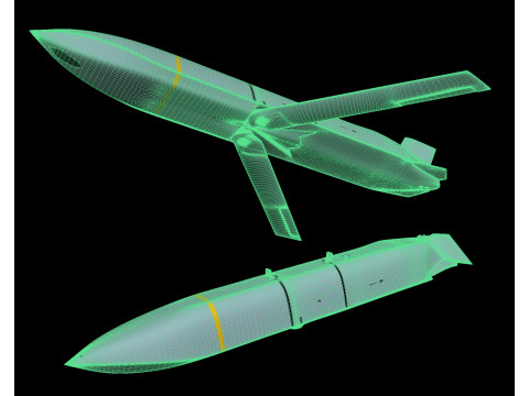 AGM-158 XR Missile Modèle 3D