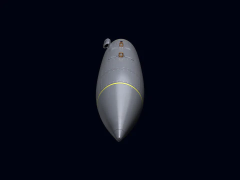 Electronic Support Jammer for Rafale 3D Model