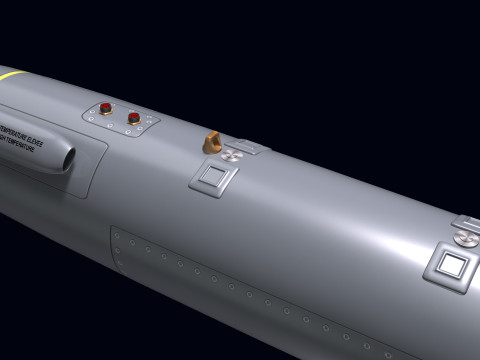 Electronic Support Jammer for Rafale Modello 3D