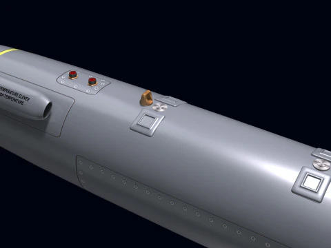 Electronic Support Jammer for Rafale 3D Model