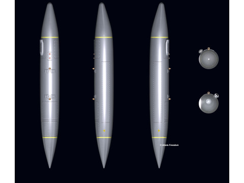 Electronic Support Jammer for Rafale Modello 3D