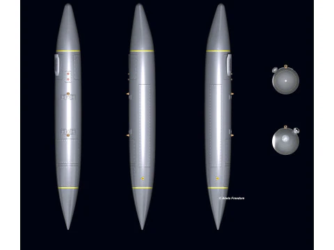 Electronic Support Jammer for Rafale 3D Model