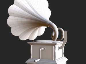 old antique gramaphone 3D मॉडल